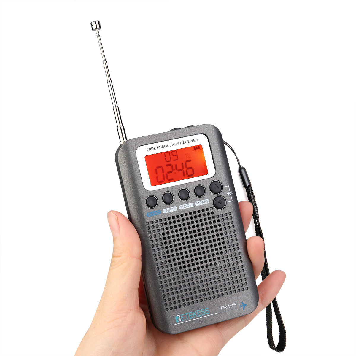 Radio Portable Aviation Band FM AM SW Digital Tuning Radio